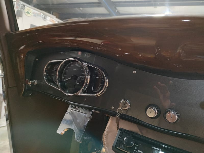 34 Dodge Coupe- New Interior & Woodgrain Painted Window Surround