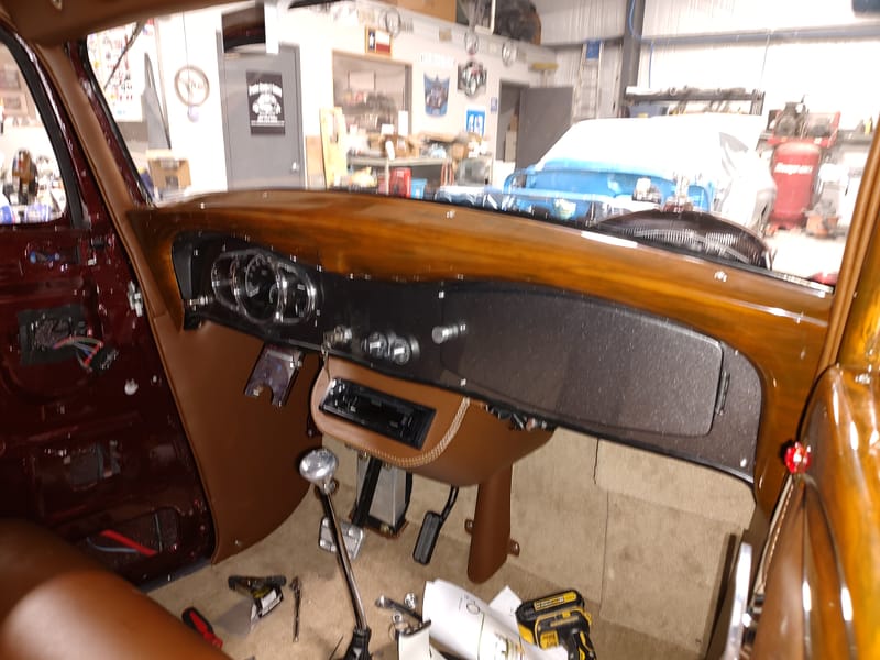 34 Dodge Coupe- New Interior & Woodgrain Painted Window Surround