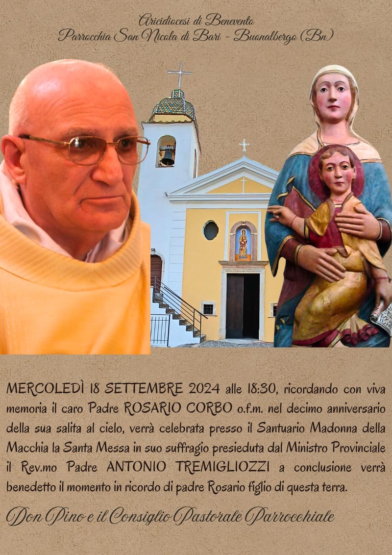 Messa in suffragio di Padre Rosario Corbo