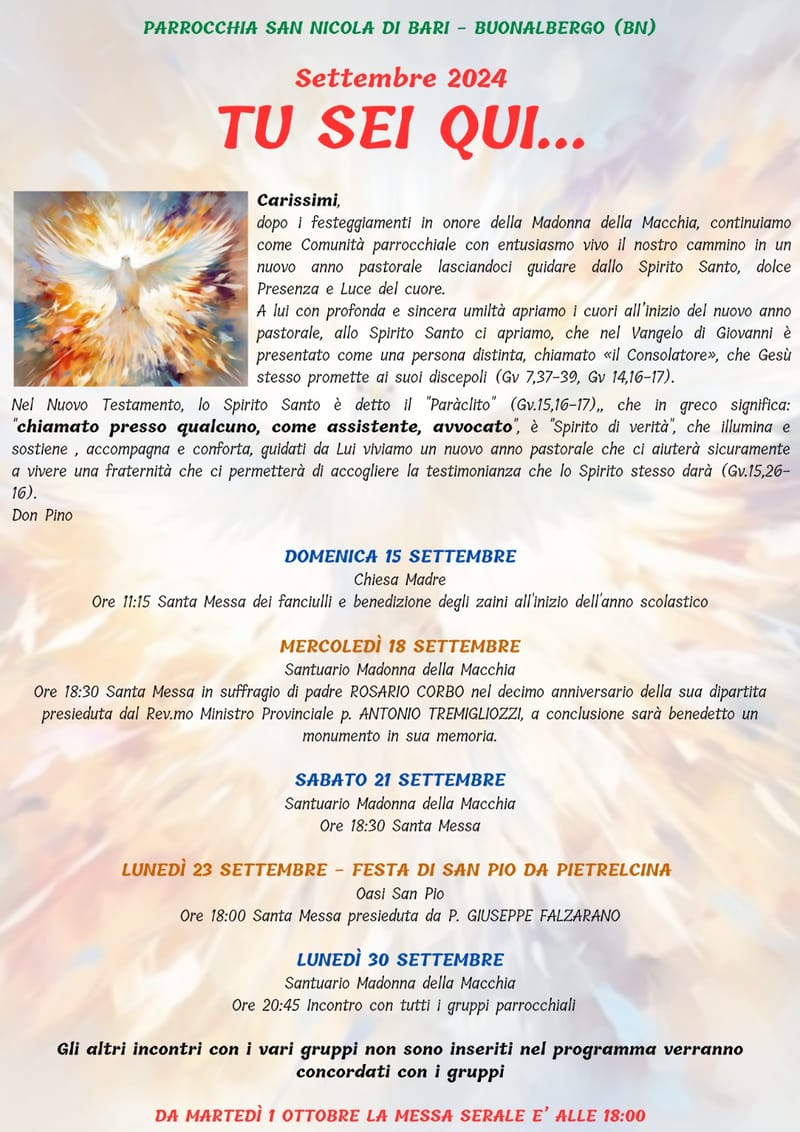 .... nel mese di Settembre