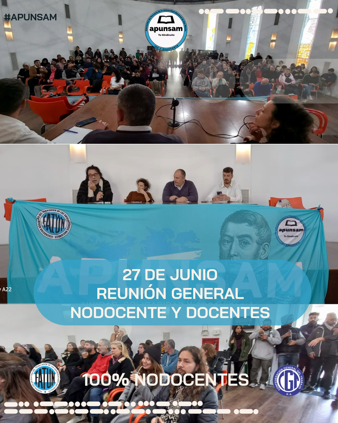 Reunión General Nodocente y Docente