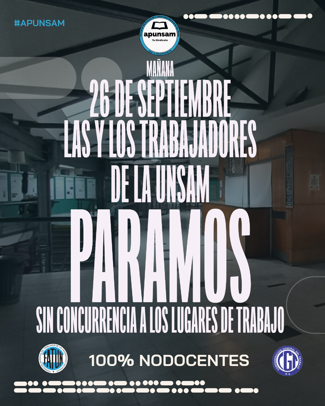 26 DE SEPTIEMBRE,                    PARO NACIONAL UNIVERSITARIO