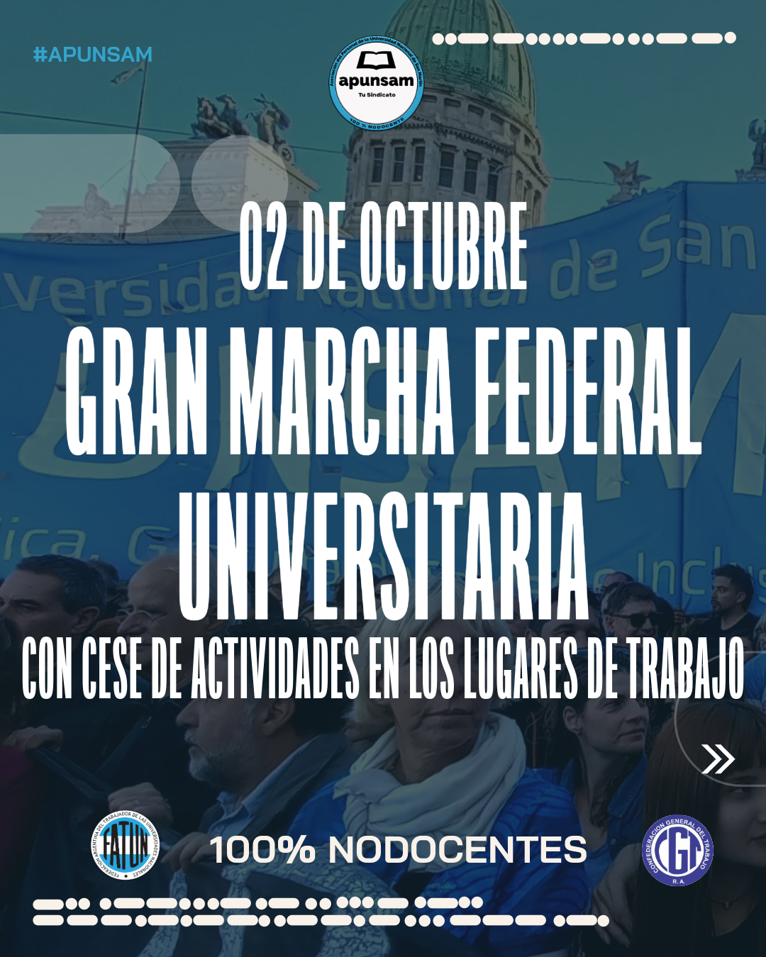 GRAN MARCHA FEDERAL UNIVERSITARIA - 2 DE OCTUBRE