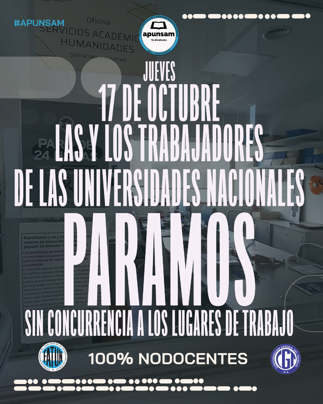 17 DE OCTUBRE - PARO FEDERAL UNIVERSITARIO