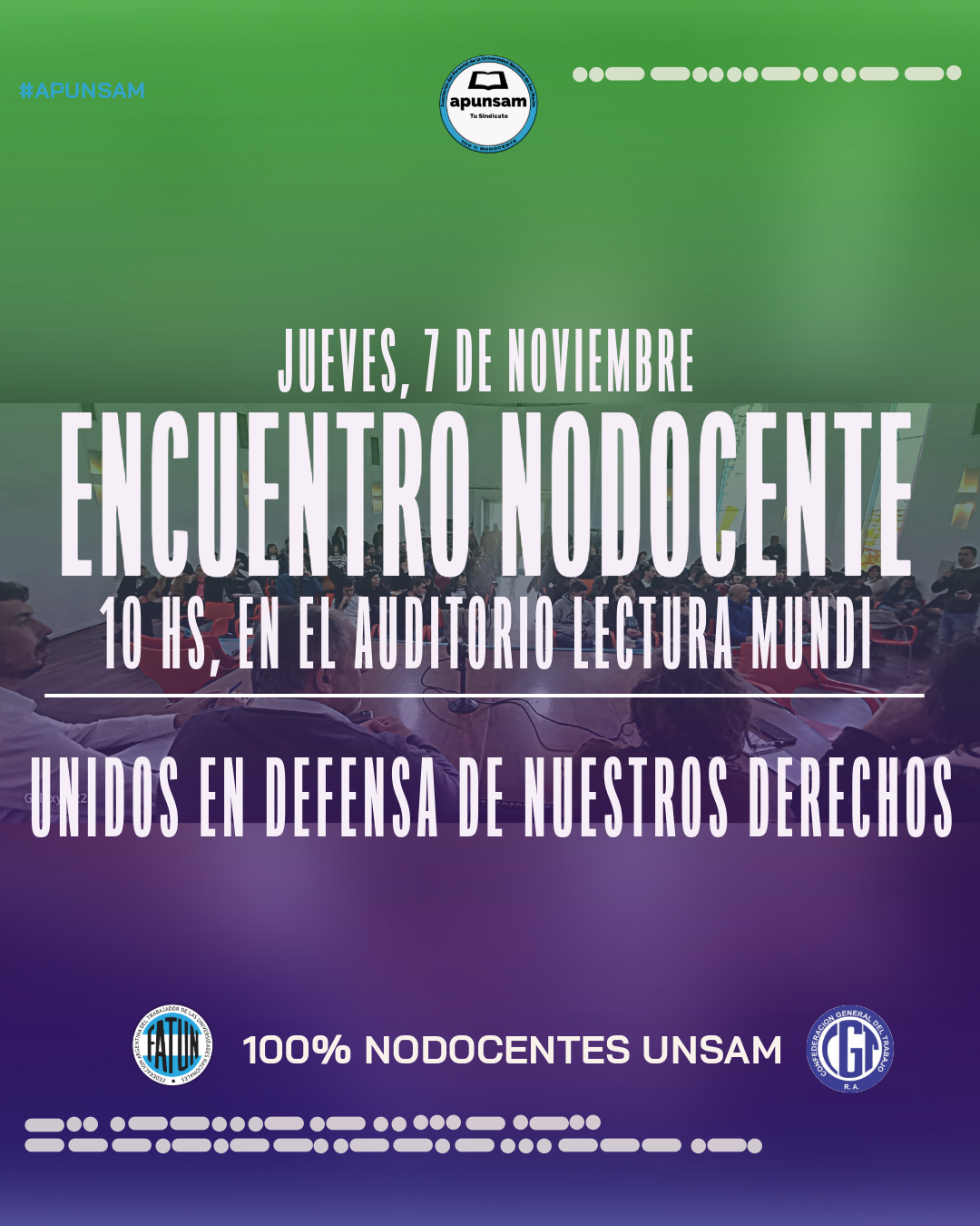 7 DE NOVIEMBRE, ENCUENTRO NODOCENTE