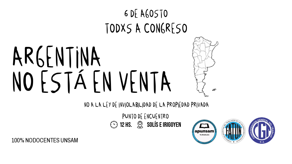 Argentina no está en venta: movilizamos en defensa de nuestros territorios y nuestra soberanía