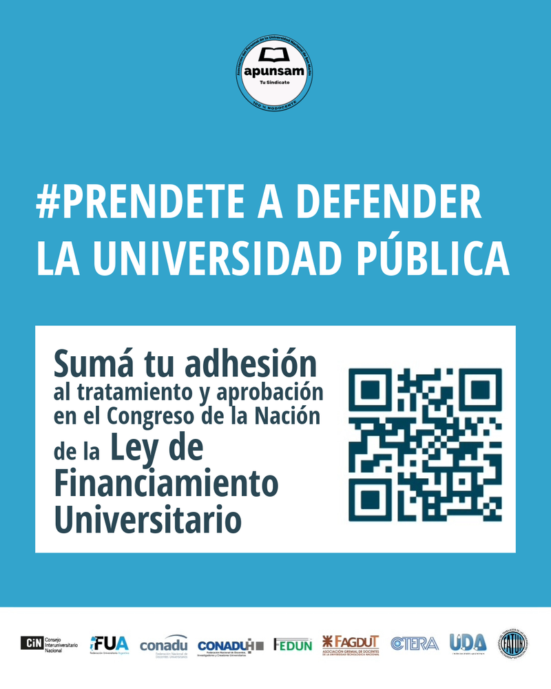¡LA UNIVERSIDAD PÚBLICA NECESITA TU COMPROMISO Y TU FIRMA!