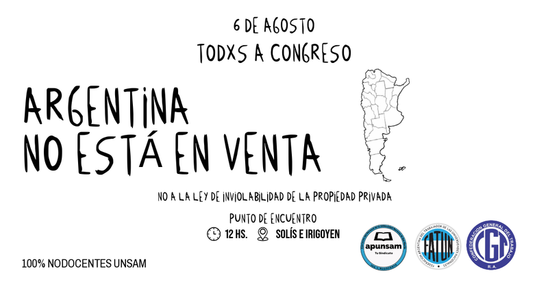 Argentina no está en venta: movilizamos en defensa de nuestros territorios y nuestra soberanía