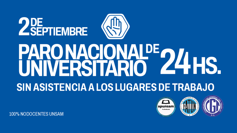 2 DE SEPTIEMBRE | PARO NACIONAL UNIVERSITARIO DE 24 HORAS