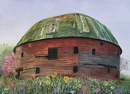 Round Barn, Rte 66 Arcadia, OK est 1898 - $425