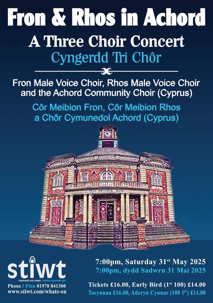 *SOLD OUT* Achord, Rhos Male Voice Choir and Fron Male Voice Choir