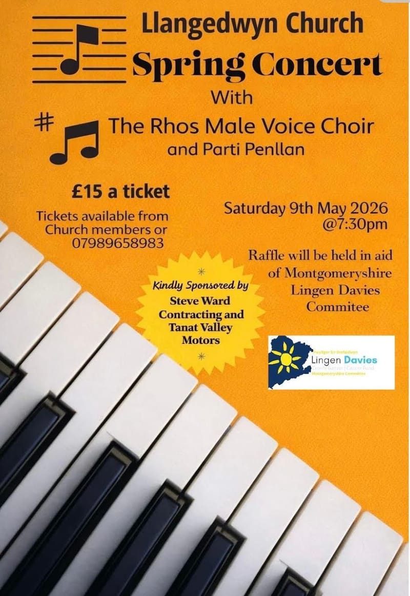 Concert in aid of the church and the Lingen Davies Cancer Treatment Centre