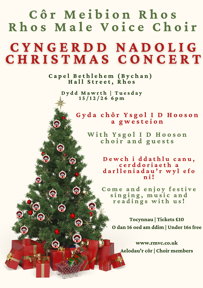 Rhos Male Voice Choir Christmas Concert