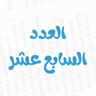 العدد رقم 17