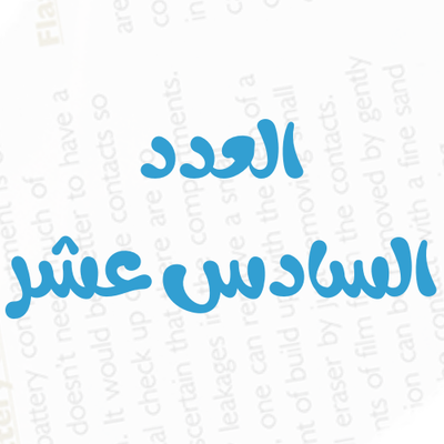 العدد رقم 16