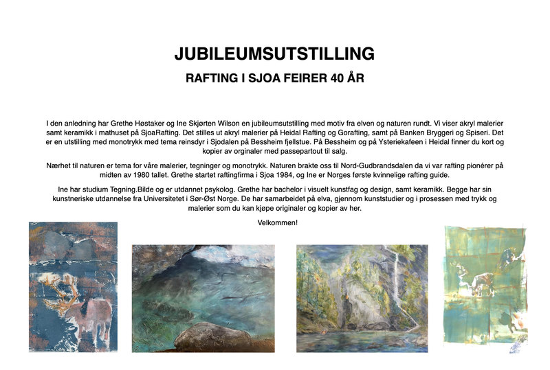 Jubileumsutstilling. Rafting i Sjoa 40 år