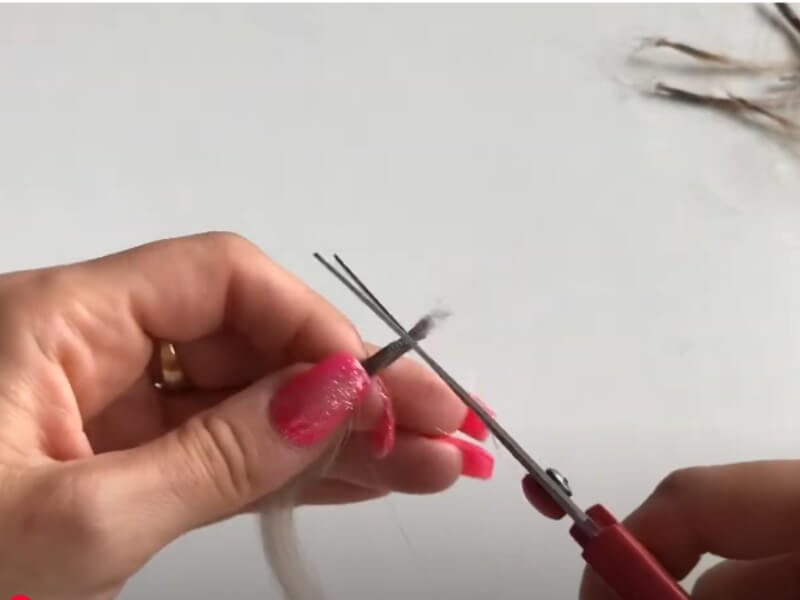 Remove the old, used keratin
