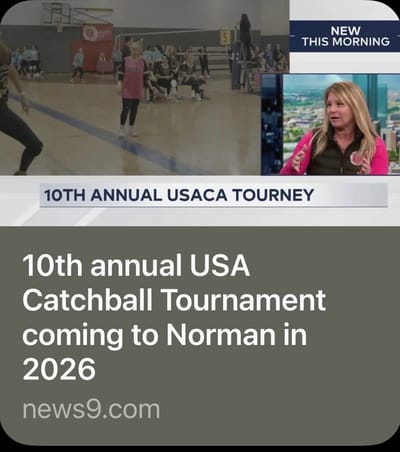 Catchball on the Channel 9 News in Norman, OK