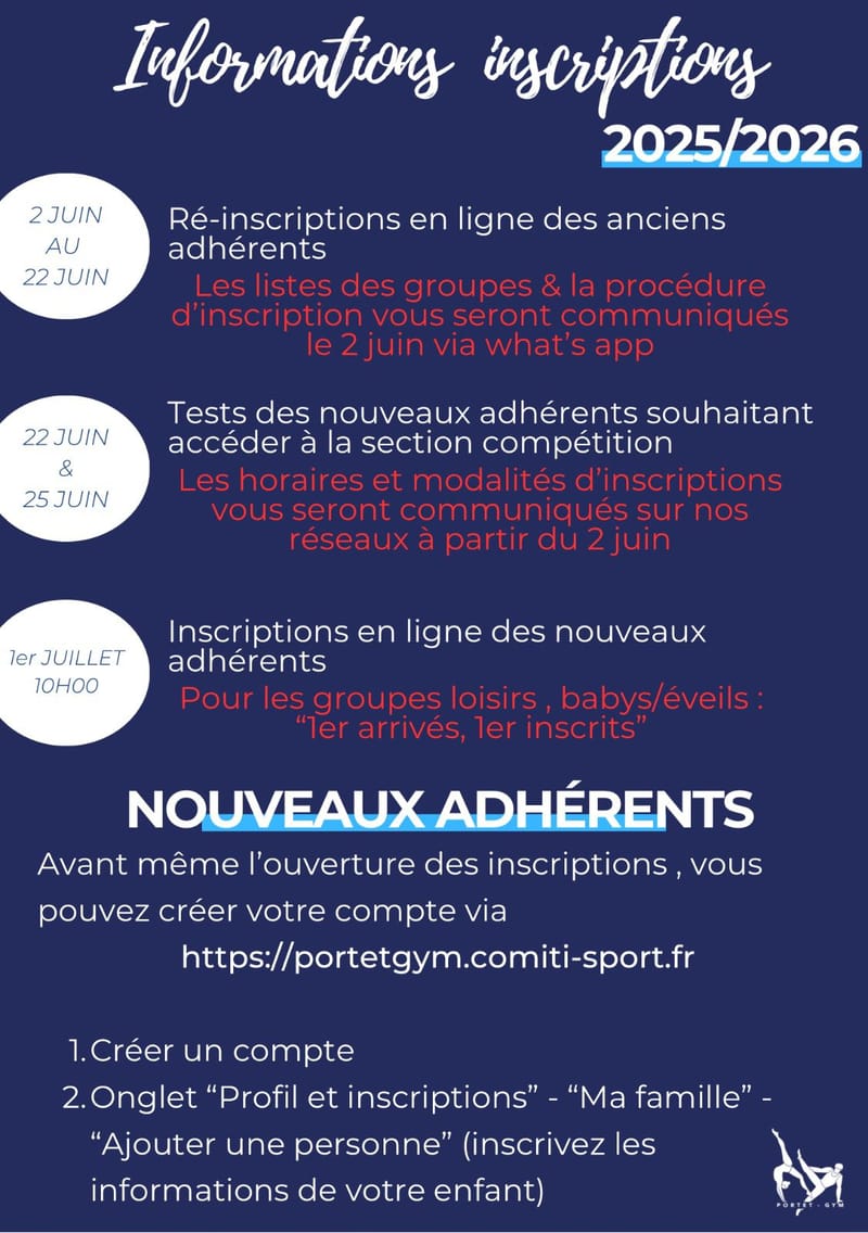 inscription saison 2025-2026