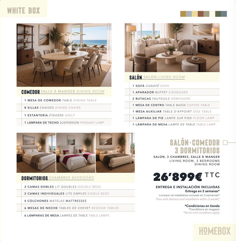 WHITE BOX - Living room, Dining room, 3 bedrooms