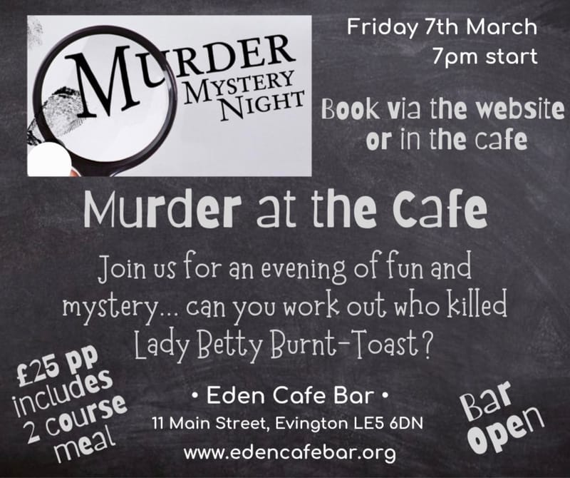 Murder Mystery Evening SOLD OUT