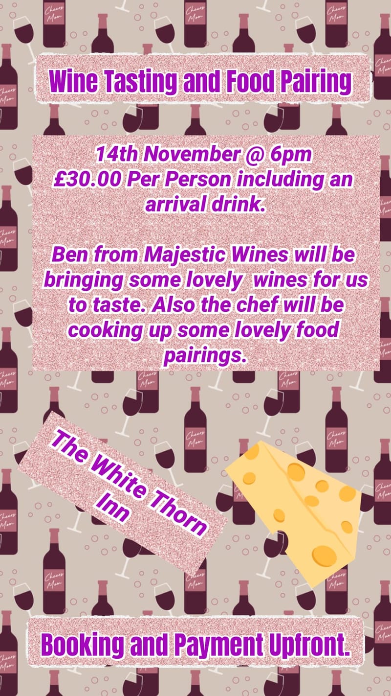 Wine Tasting & Food Pairing Evening