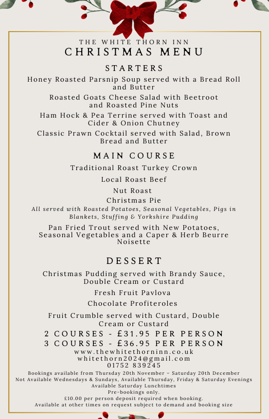 Christmas Menu