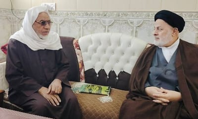 السيد الجابري يزور الشيخ  الفتلاوي في حسينية سيد الشهداء