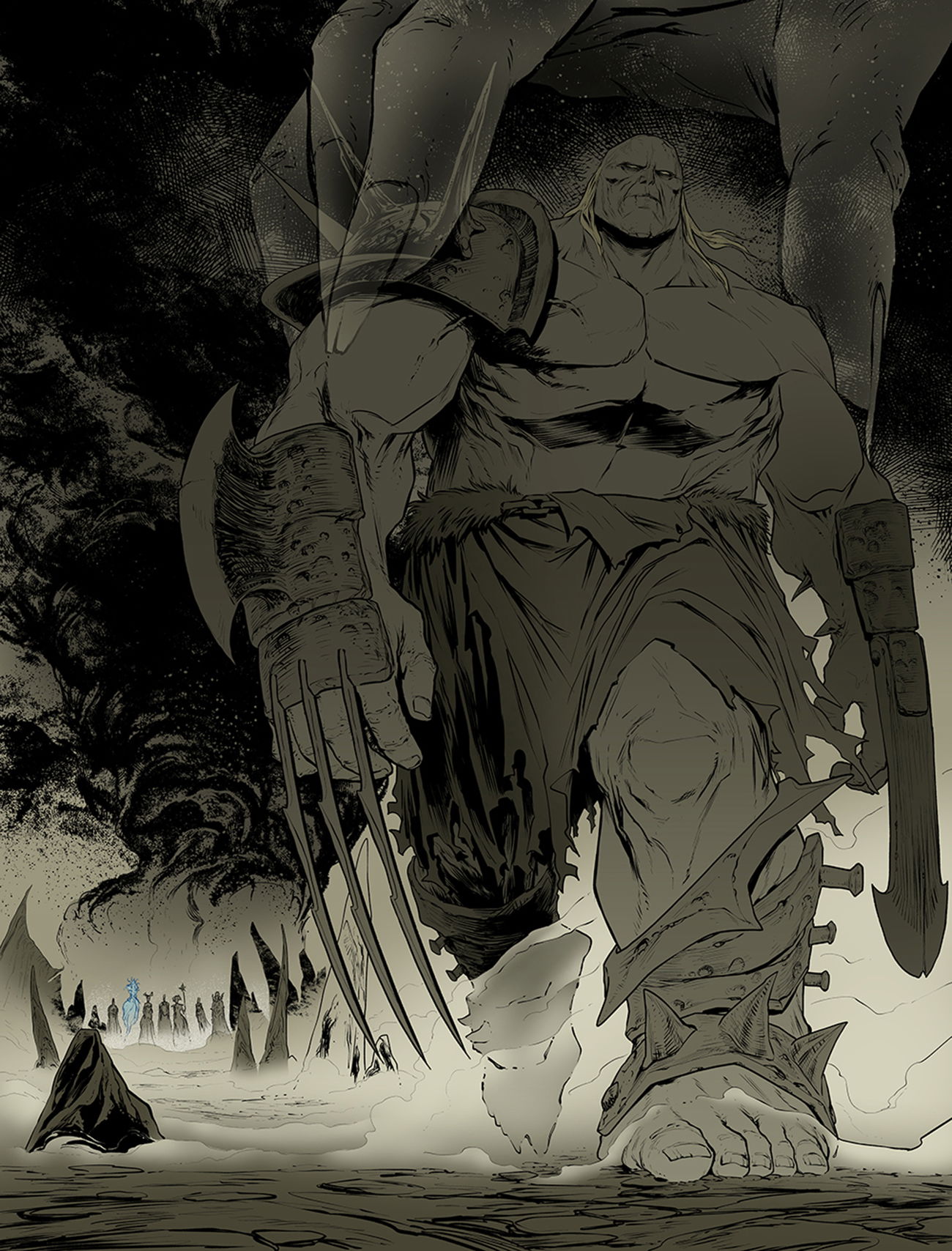 pages from various comics projects