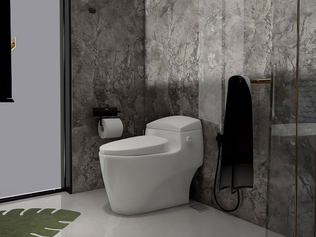 Master Bathroom 3D Rendering