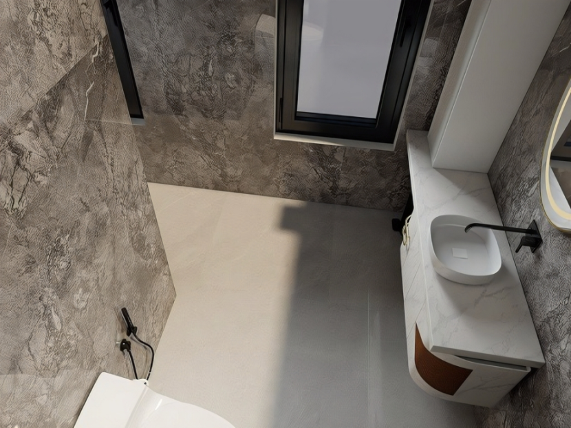 Master Bathroom 3D Rendering