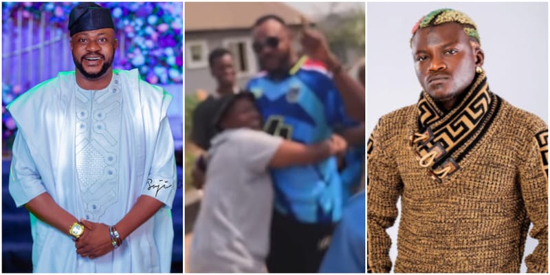 Odunlade Adekola reacts as Portable warns him over video With babymama Ashabi