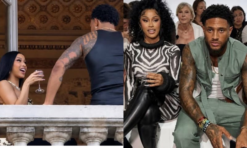 Cardi B sparks relationship rumours with Nigerian goalkeeper, Maduka Okoye in Paris