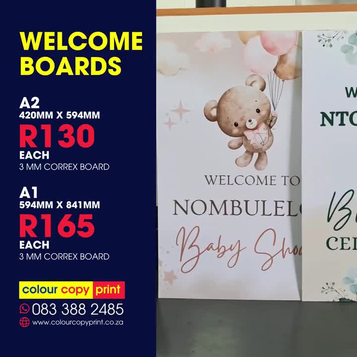 WELCOME BOARDS