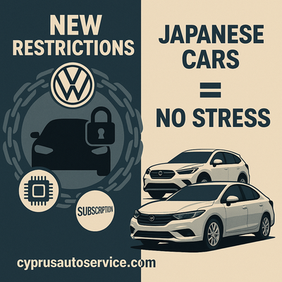 German Cars in Cyprus: Volkswagen’s New Restrictions — and Why Japanese Cars Are Becoming the Smarter Choice
