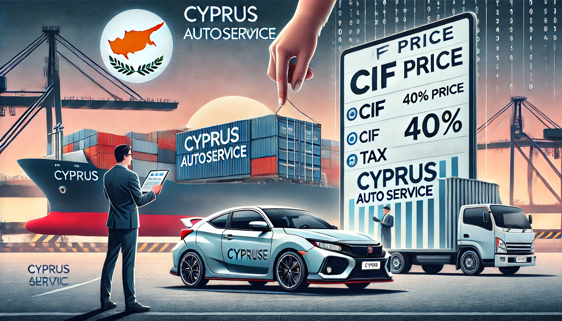 importing car from Japan to Cyprus, cost