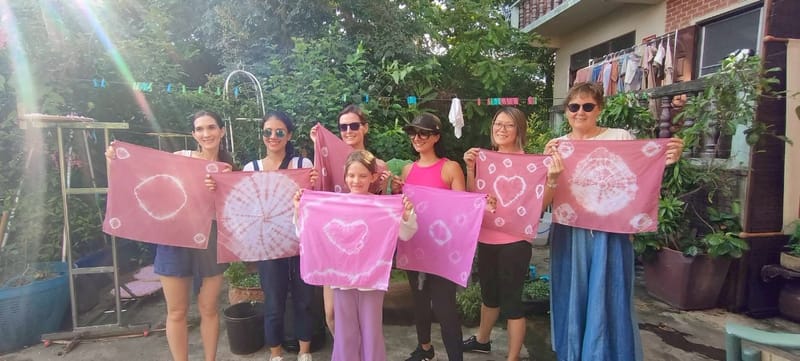 มัดย้อมผ้าสีธรรมชาติ - เล็ก