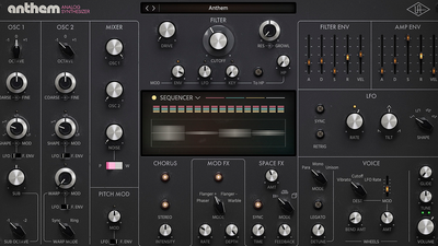 Universal Audio lanza “Anthem”, un nuevo sintetizador plug-in