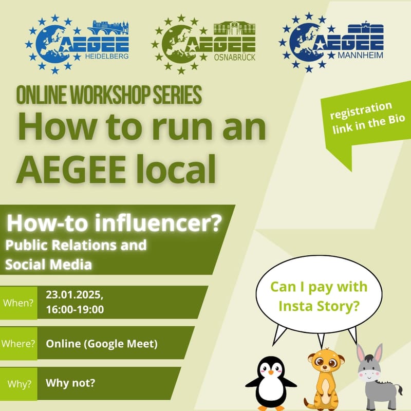 Online Workshop "How-to influencer" Public Relations and social media