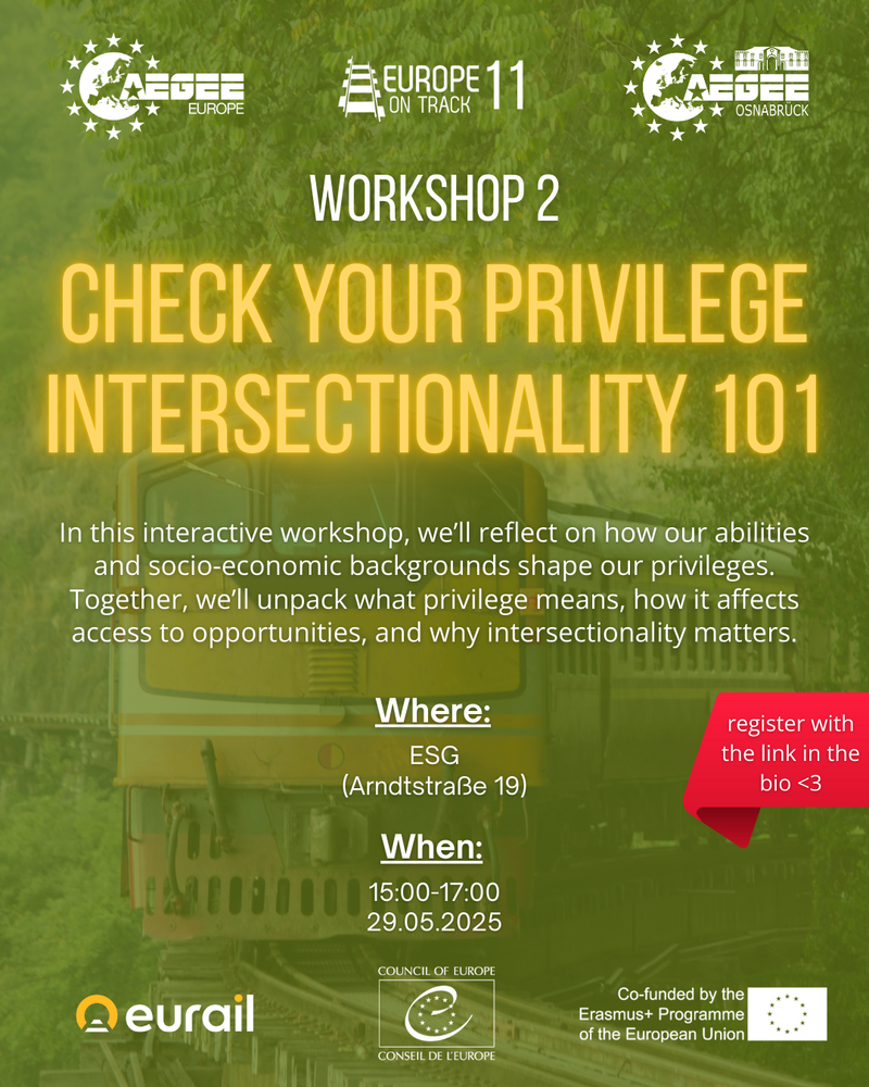 Workshop 2 - Check Your Privilege - Intersectionality 101