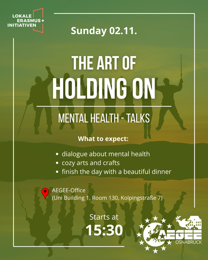 The art of holding on - mental health Talks