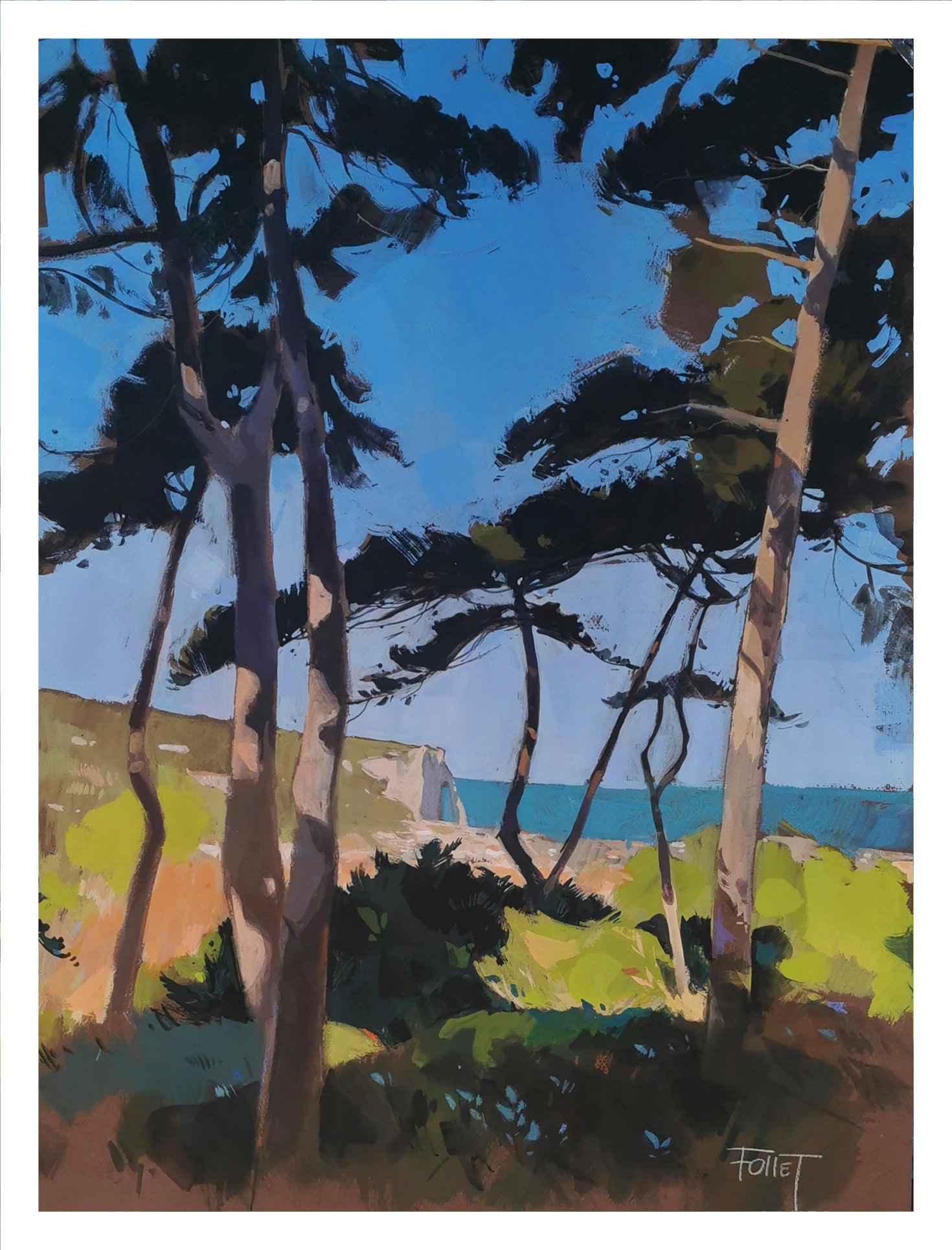 Lumière d'avril Etretat