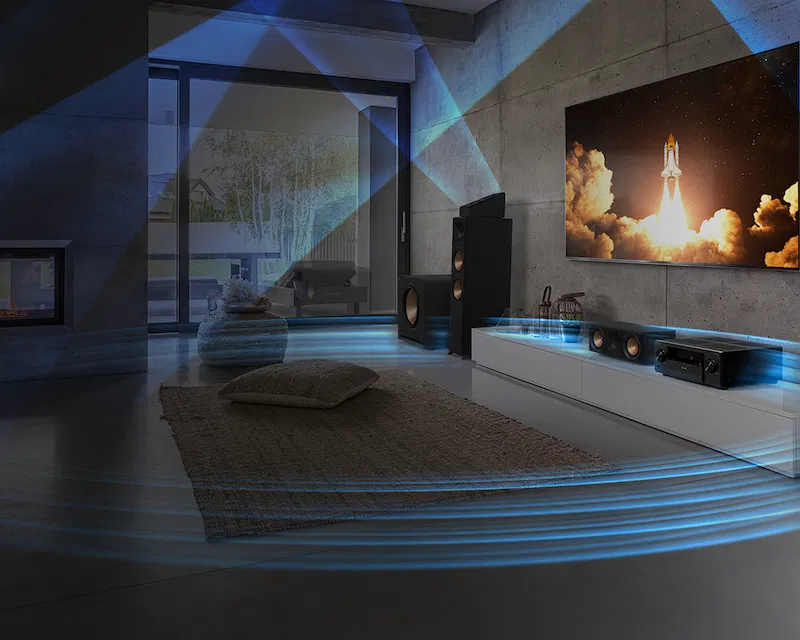 תמונת אוירה של הרסיבר Pioneer LX505 מותקן עם רמקולים