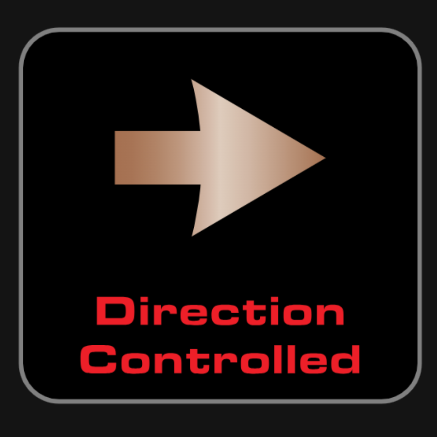 תמונה של אייקון טכנולוגיית ה direction controlled של כבל הרמקולים AudioQuest Rocket 33