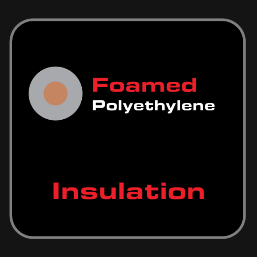 תמונה של אייקון הטכנולוגיה foamed polyethylene של כבל הרמקולים AudioQuest Rocket 33