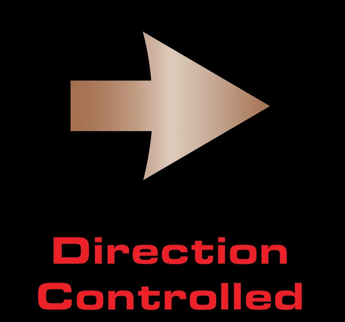 תמונת האייקון של טכנולוגיית direction controlled המצויה בכבל הרמקולים audio quest rocket 22 ובשאר דגמי כבלי הרמקולים של חברת אודיו קווסט