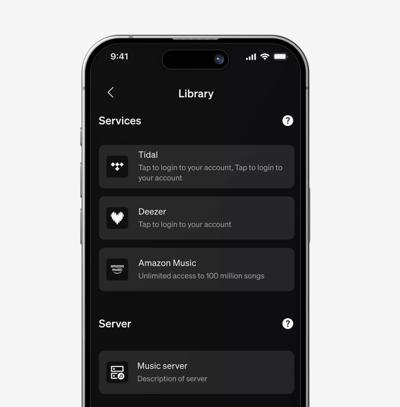 אפליקציית StreamMagic פועלת פתוחה על טלפון חכם