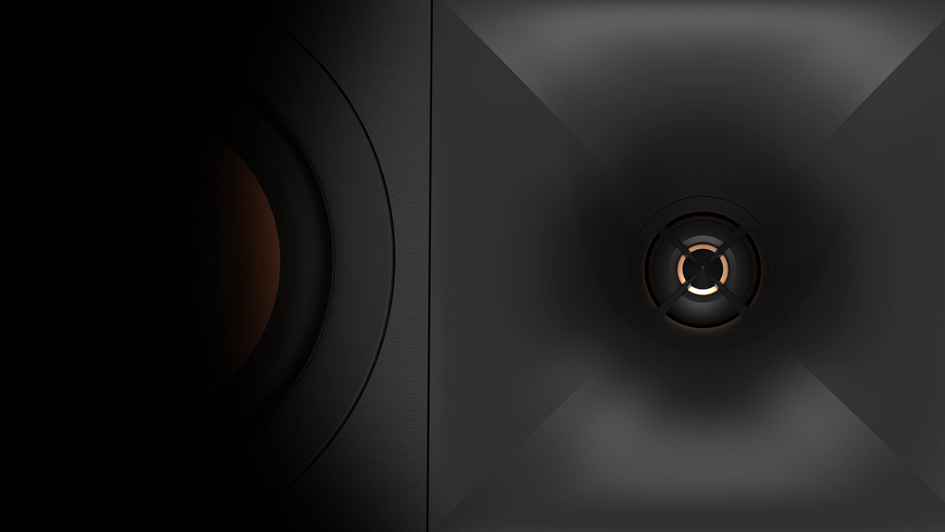 שופר של הרמקולים של קליפש Klipsch R-600F בתמונת תקריב