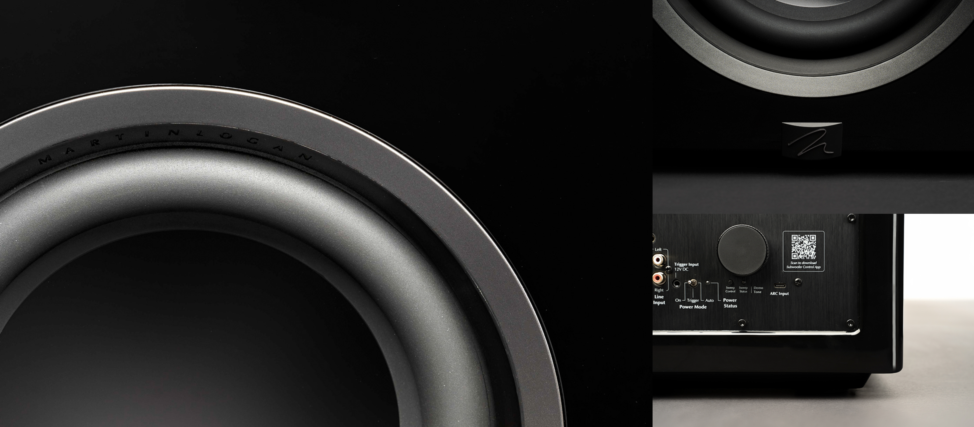 סאב וופר מרטין לוגן Martin Logan Abyss 10 בכמה זויות צילום שונות