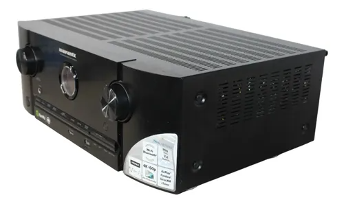 רסיבר קולנוע מרנץ Marantz SR5009 בגימור שחור מצולם בזוית מול המצלמה
